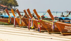 Phuket Beach and Boats in Thailand